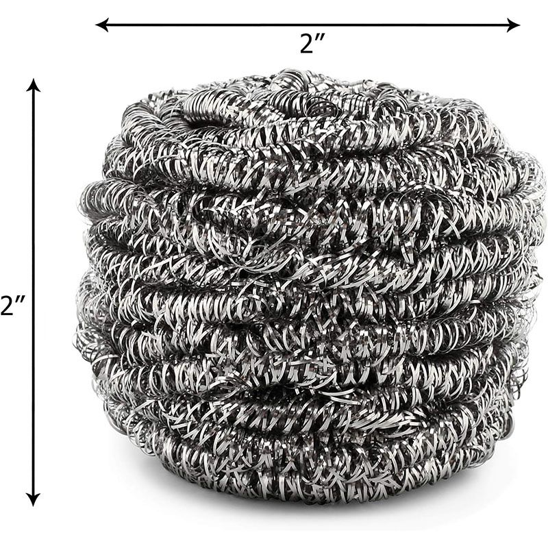¿Qué hay en la tierra el material de la bola de alambre de acero inoxidable?