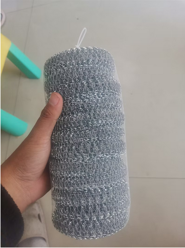 Scourador de maceta de alambre de metal de mesh de malvado galvanizado